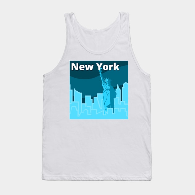 New York Skyline Tank Top by citypanda